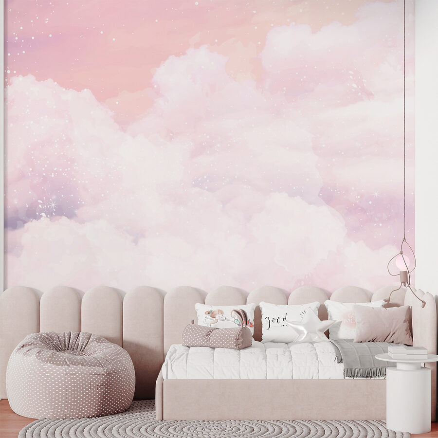 Carta da parati Cielo rosa con nuvole - immagine 4