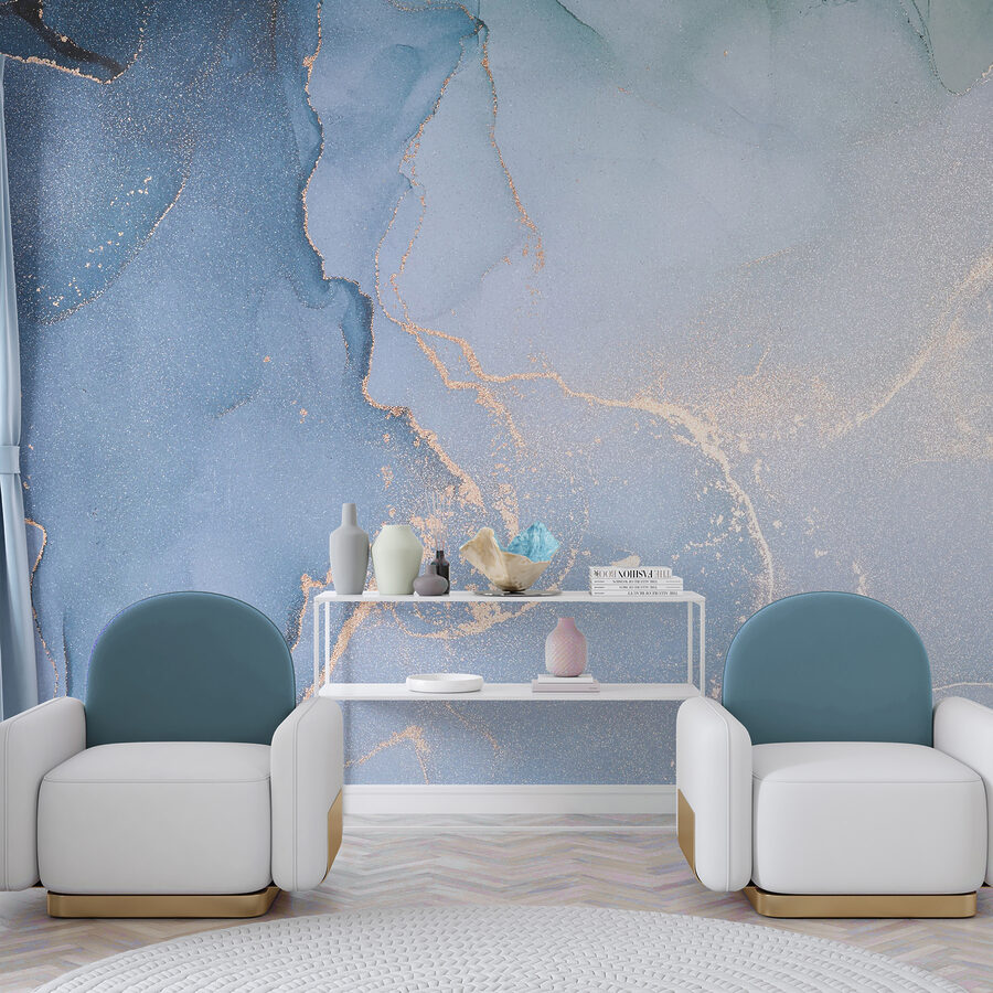 Arte azzurra con accenti ambrati. Arte azzurra con accenti ambrati.