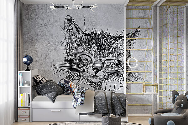 Disegno di un gatto Disegno di un gatto