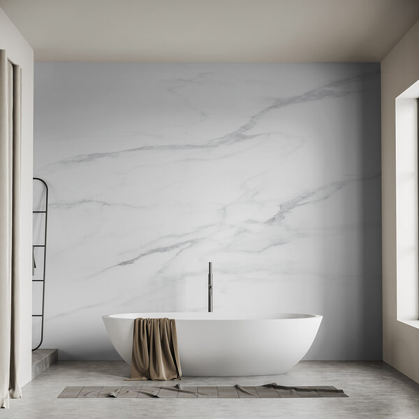 Superficie in marmo bianco con venature nere Superficie in marmo bianco con venature nere