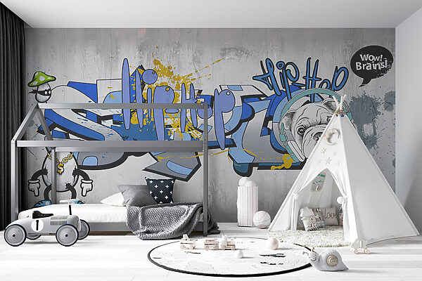 Graffiti su un muro Graffiti su un muro