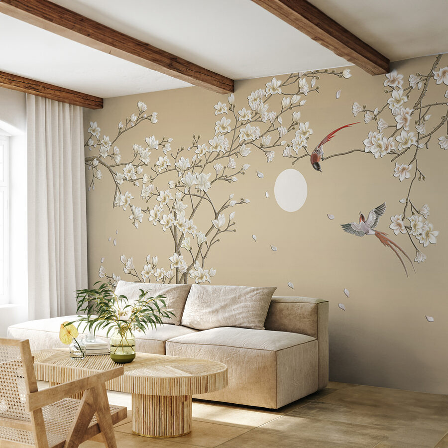 Carta Da Parati Autoadesiva Fiori E Uccelli - 44x300cm, PVC, Verde Foresta, Per Mobili E Pareti - Foto 7