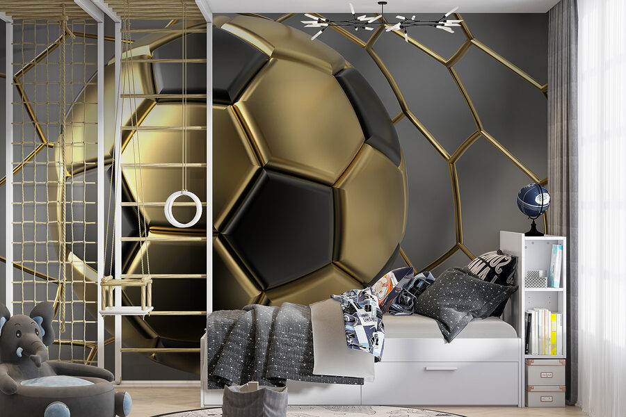 Sogni di calcio in tinte metalliche.