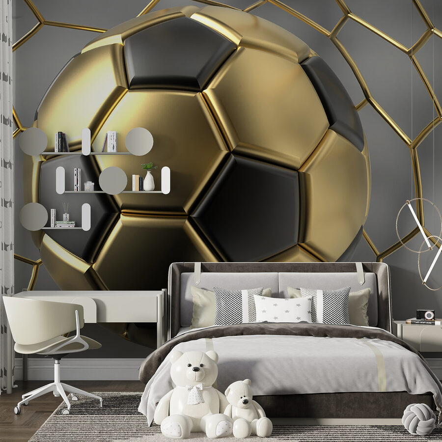 Sogni di calcio in tinte metalliche.
