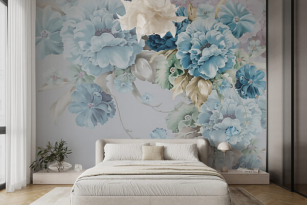 Elegante composizione floreale dalle tonalità tenui. Elegante composizione floreale dalle tonalità tenui.