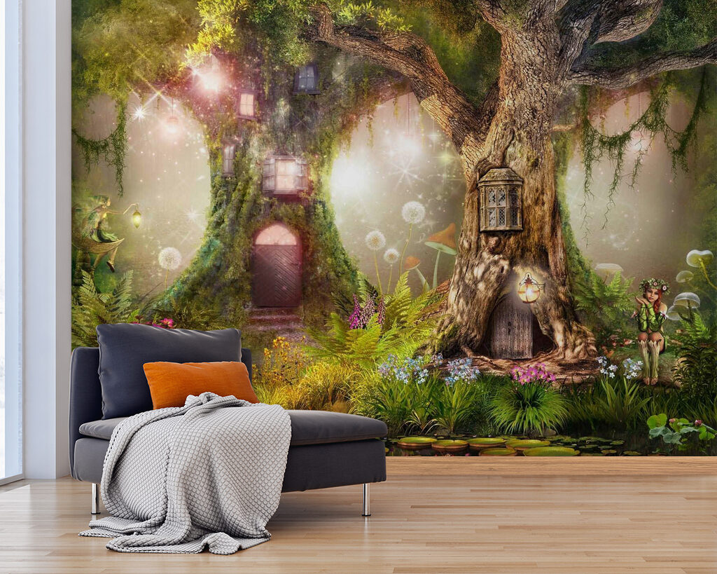 A fairy house in a tree A fairy house in a tree