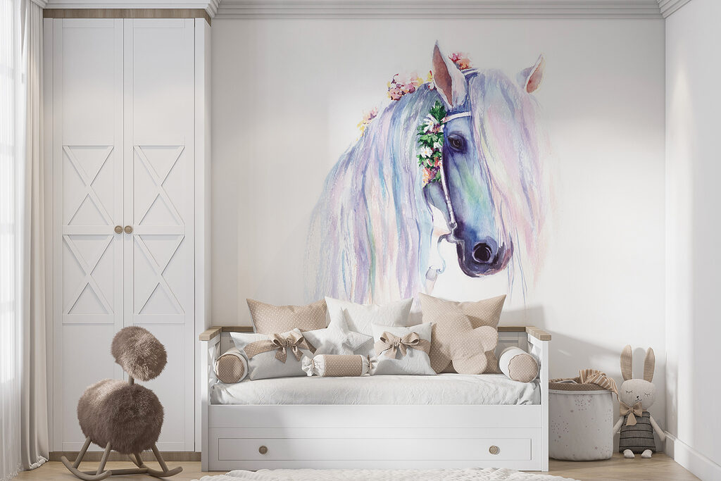 u93591pir11mr 1024x683 - Acquarello di un cavallo con fiori sulla testa