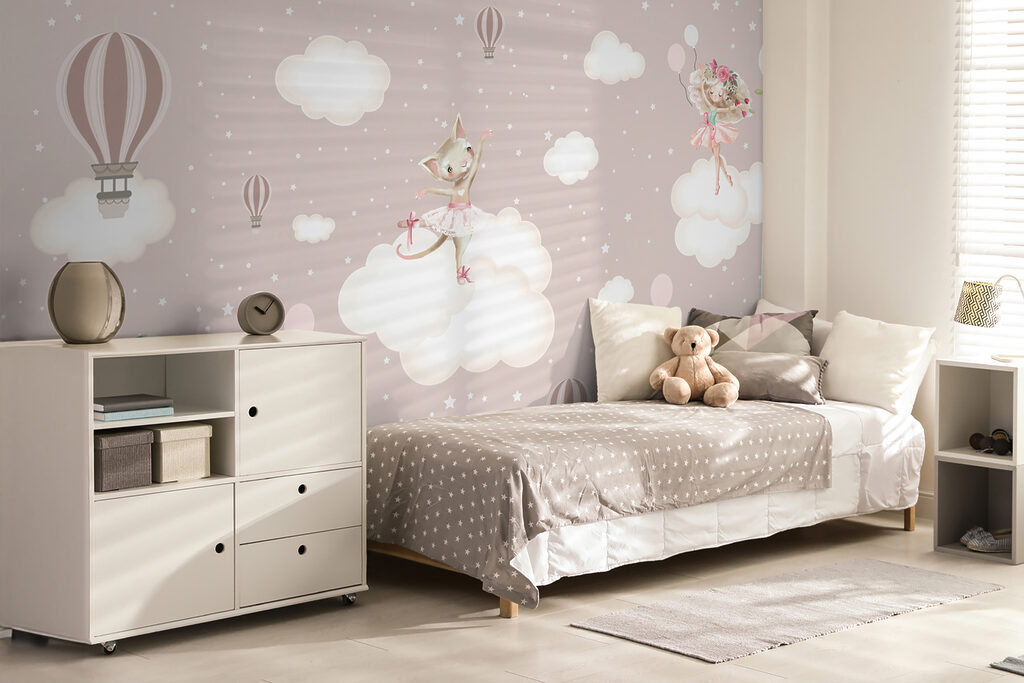 Cat in a tutu on a cloud