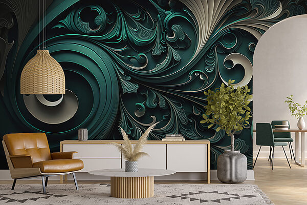 Eleganti volute e disegni intricati. Eleganti volute e disegni intricati.