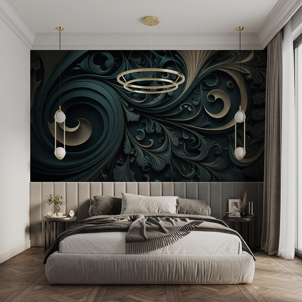 Eleganti volute e disegni intricati. Eleganti volute e disegni intricati.