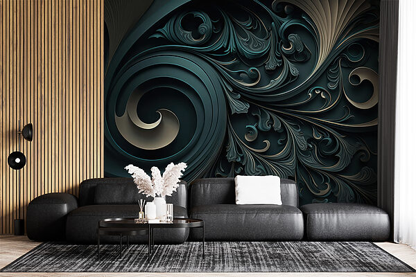 Eleganti volute e disegni intricati. Eleganti volute e disegni intricati.