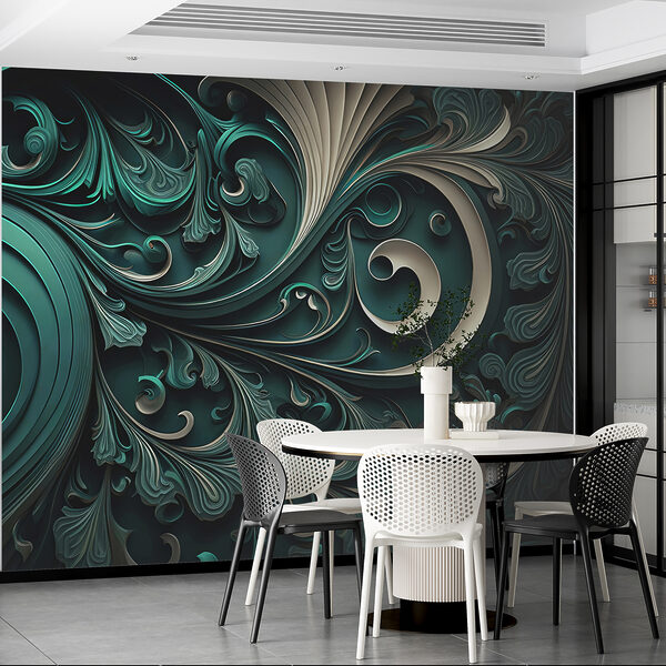 Eleganti volute e disegni intricati. Eleganti volute e disegni intricati.