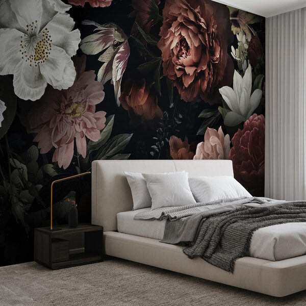 Eleganti fioriture su uno sfondo scuro. Eleganti fioriture su uno sfondo scuro.