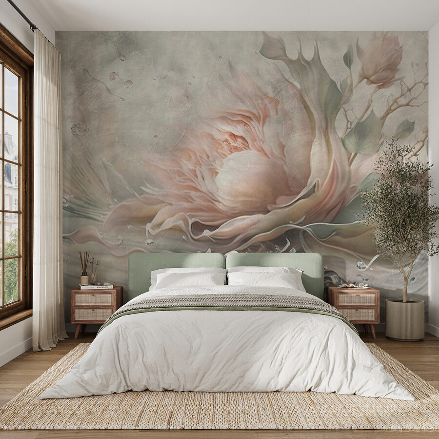 Pittura di un fiore