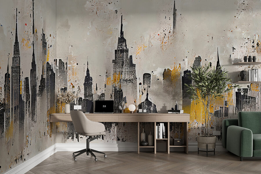 Pittura di una città