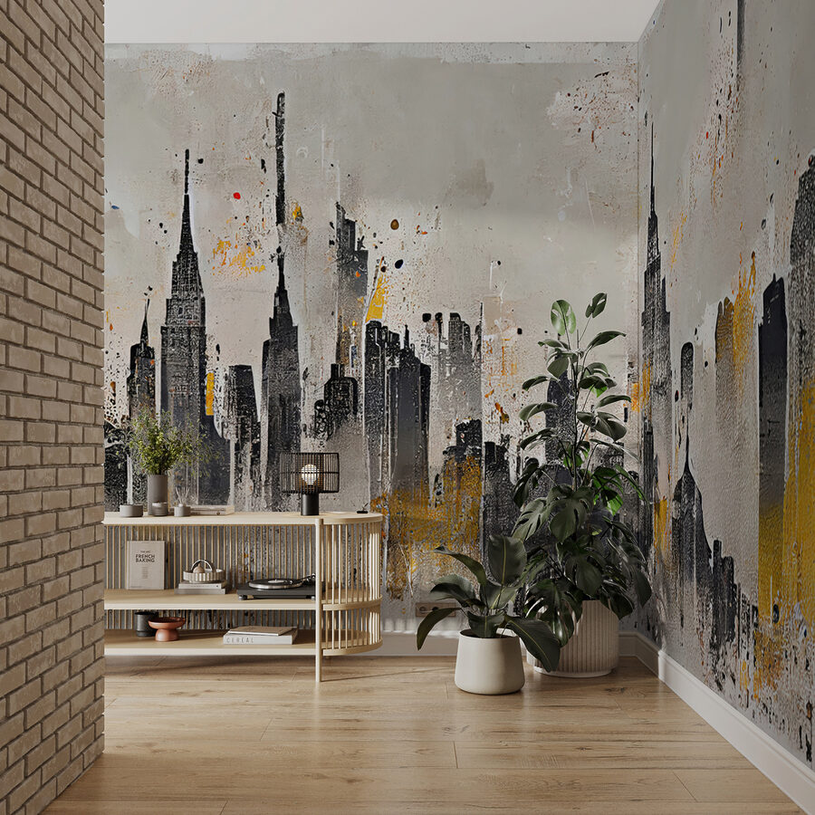 Pittura di una città