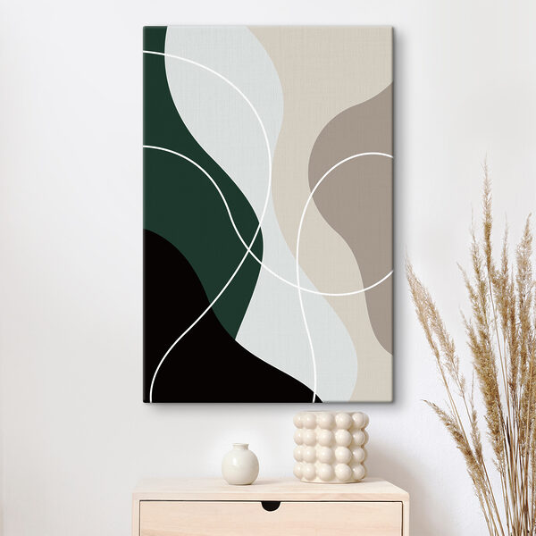 A colorful background with white lines