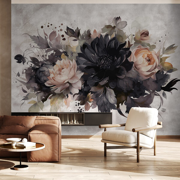 Pittura di fiori e foglie Pittura di fiori e foglie