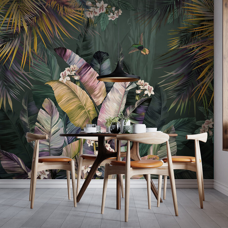 Pittura di una pianta tropicale