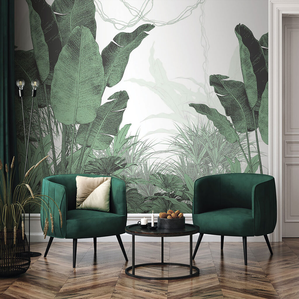 Group of plants with leaves