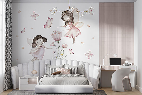 Gruppo di fate con farfalle e fiori u96741pir7mr 600x400 - Gruppo di fate con farfalle e fiori