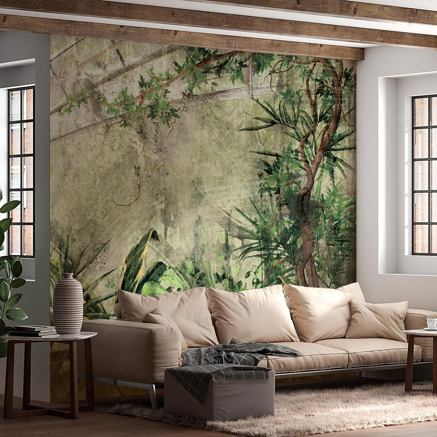 Pittura di piante e piante