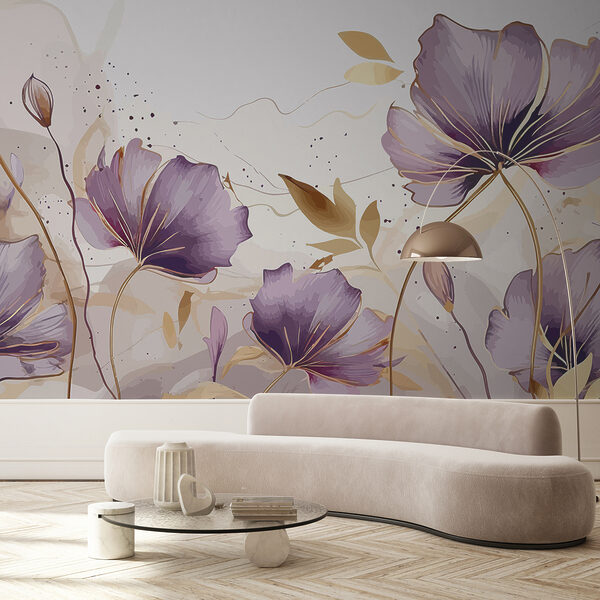 Pittura di fiori viola Pittura di fiori viola