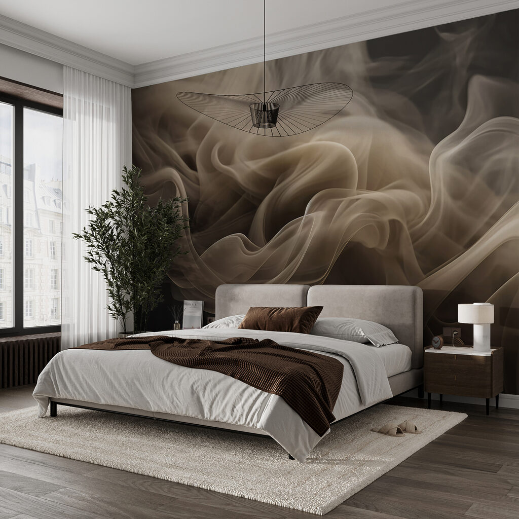 Flowing wisps of soft, muted hues