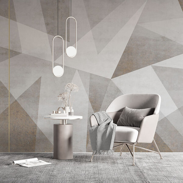 Uno sfondo grigio e bianco con triangoli Uno sfondo grigio e bianco con triangoli