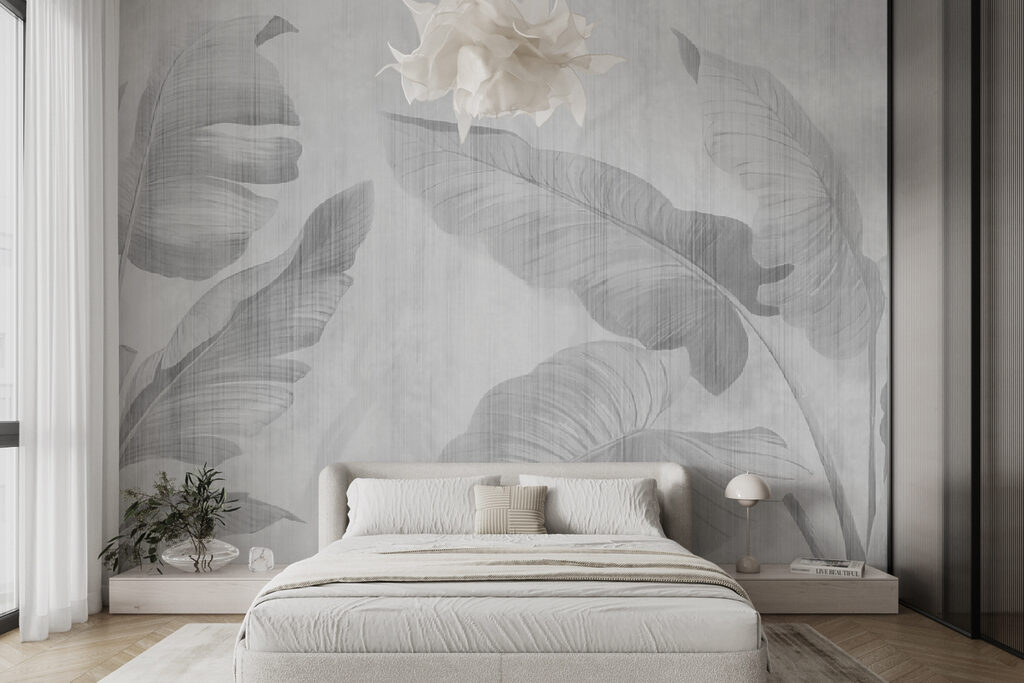 Elegant leaves on a subtle backdrop