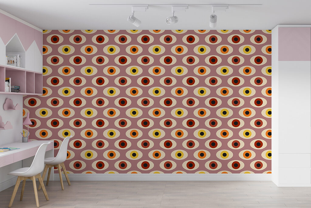 A pattern of colorful ovals A pattern of colorful ovals