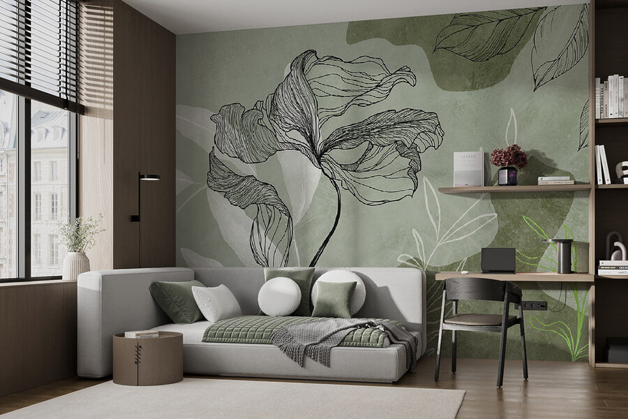 Il disegno di un fiore