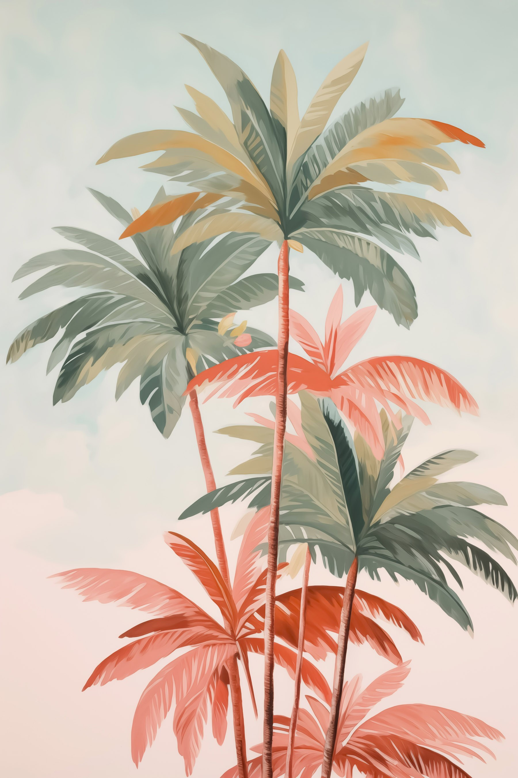 Group of palm trees Group of palm trees