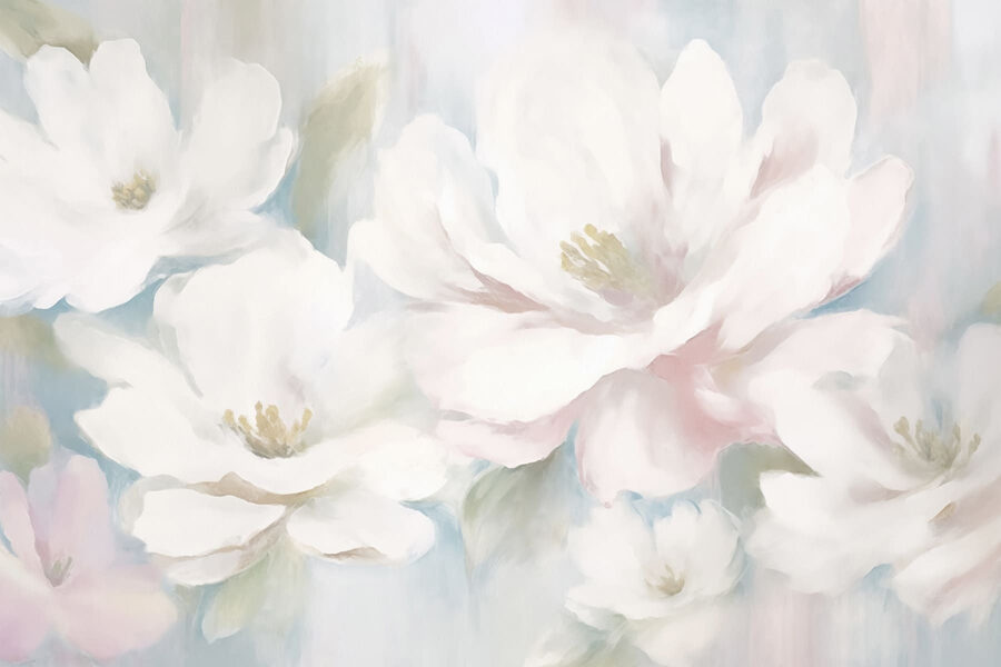 Pittura di fiori bianchi