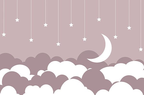 Luna e stelle nel cielo Luna e stelle nel cielo