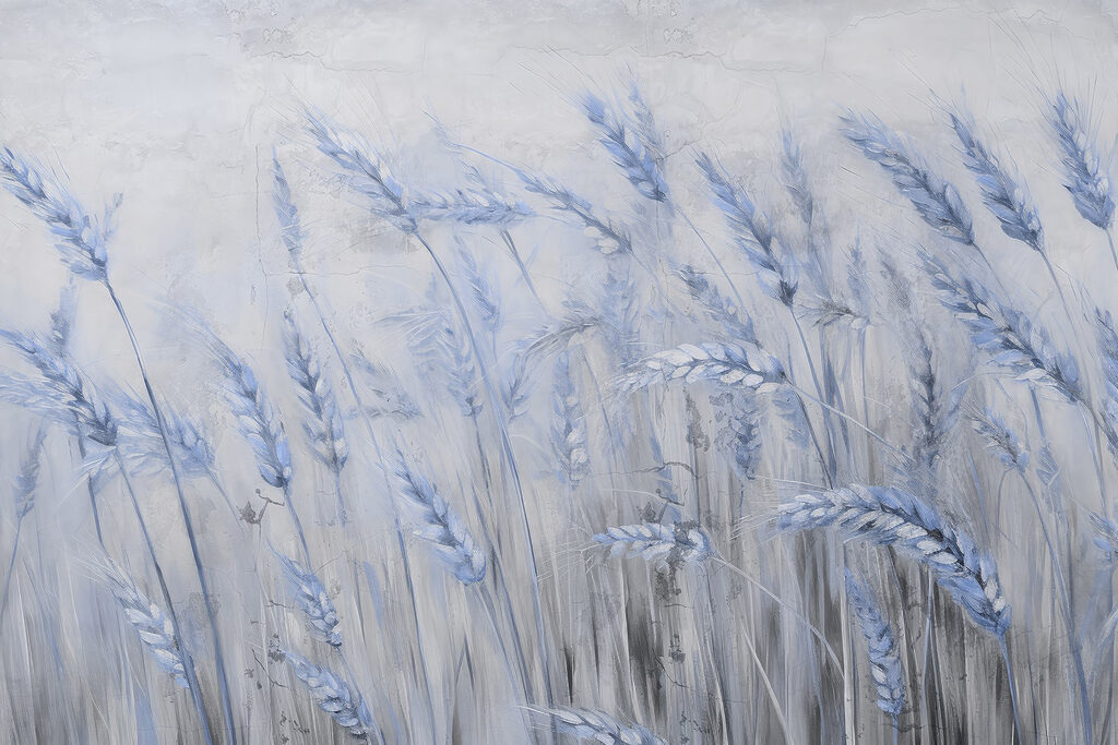 Morbide onde blu di grano gentile Morbide onde blu di grano gentile