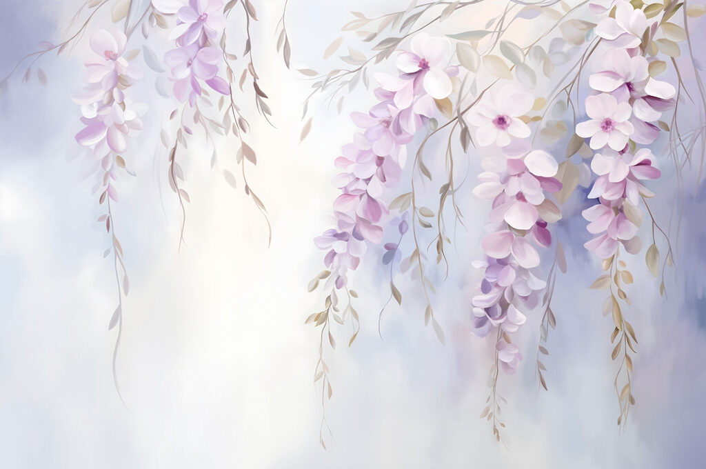 Pittura di fiori su un ramo Pittura di fiori su un ramo
