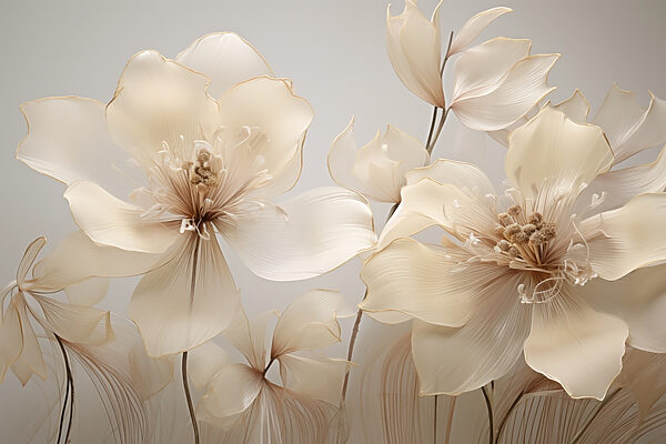 Delicate petals in soft hues