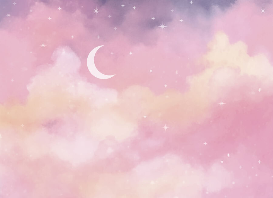Luna e stelle nel cielo