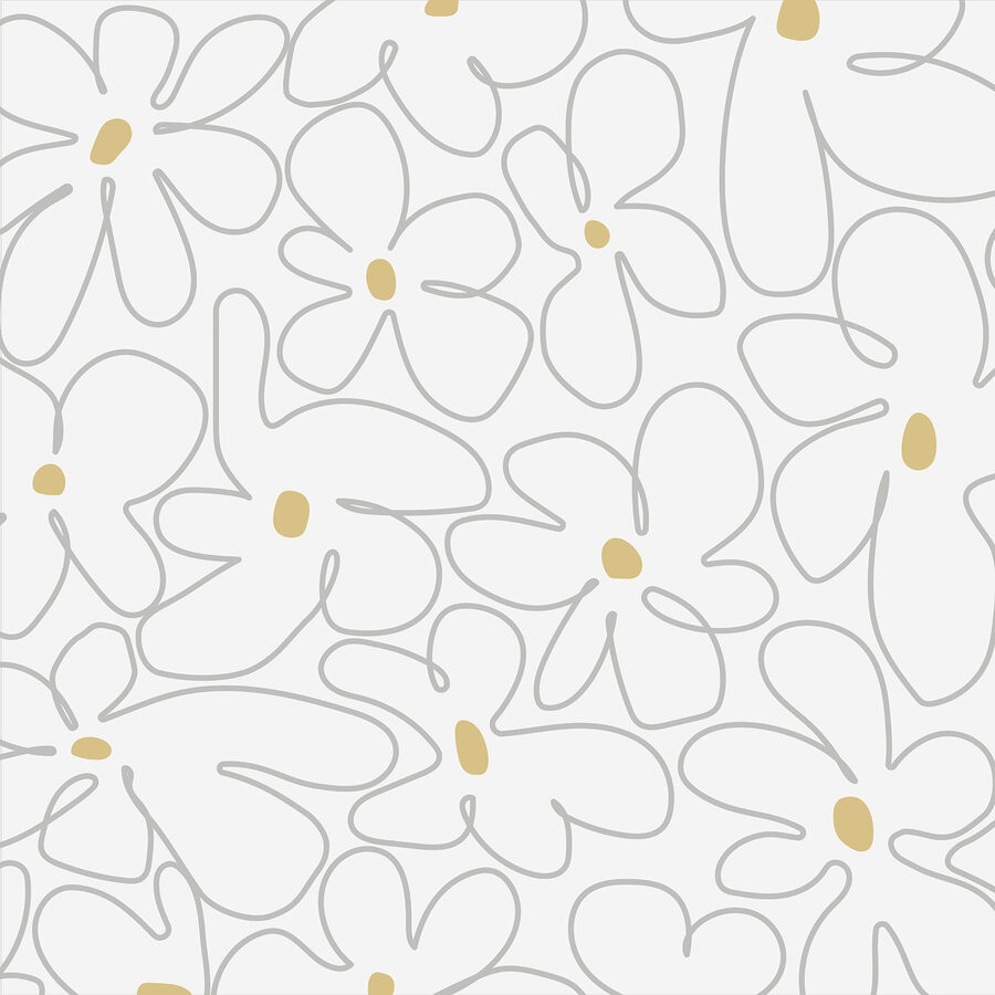 Motivo di fiori su sfondo bianco