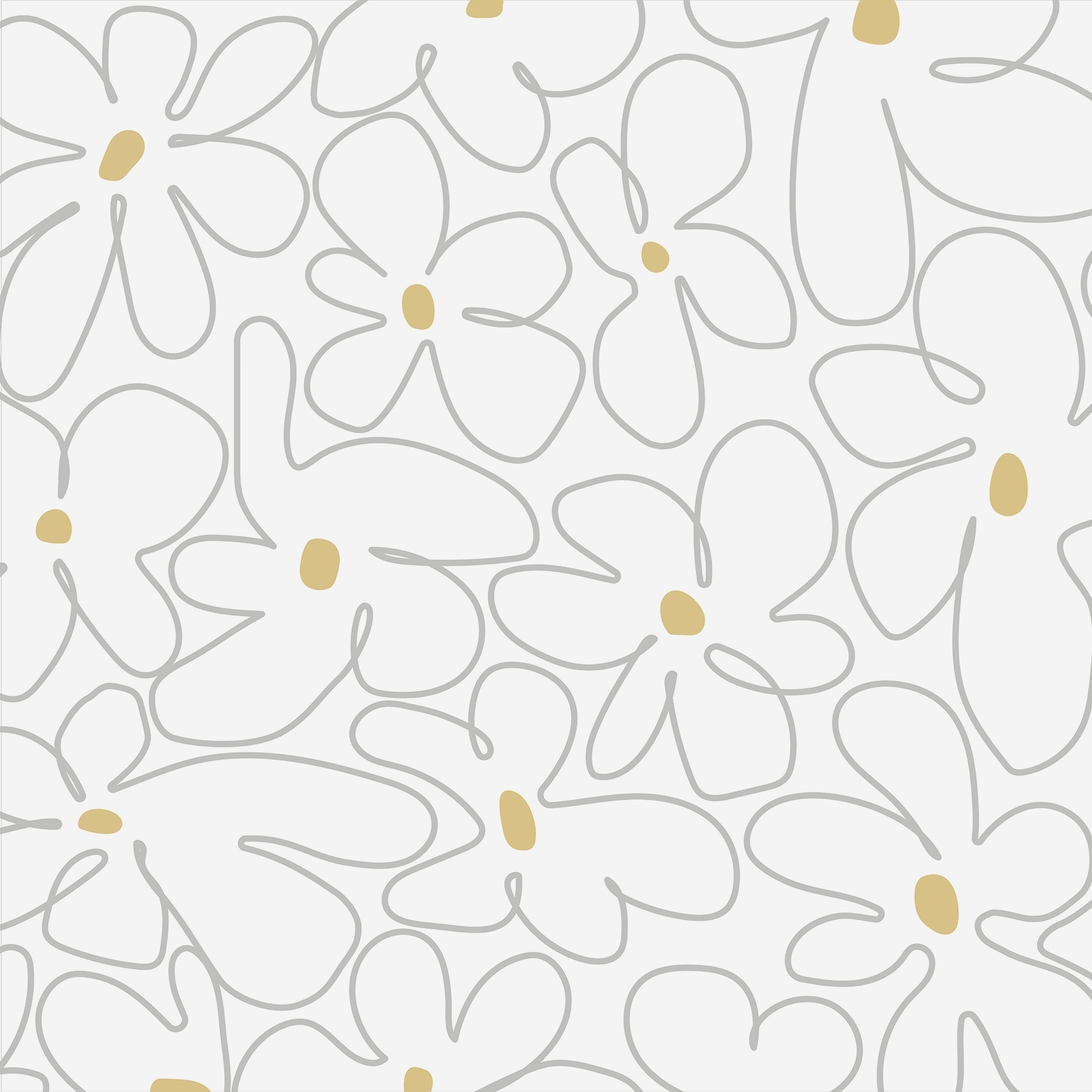 Pattern of flowers on a white background