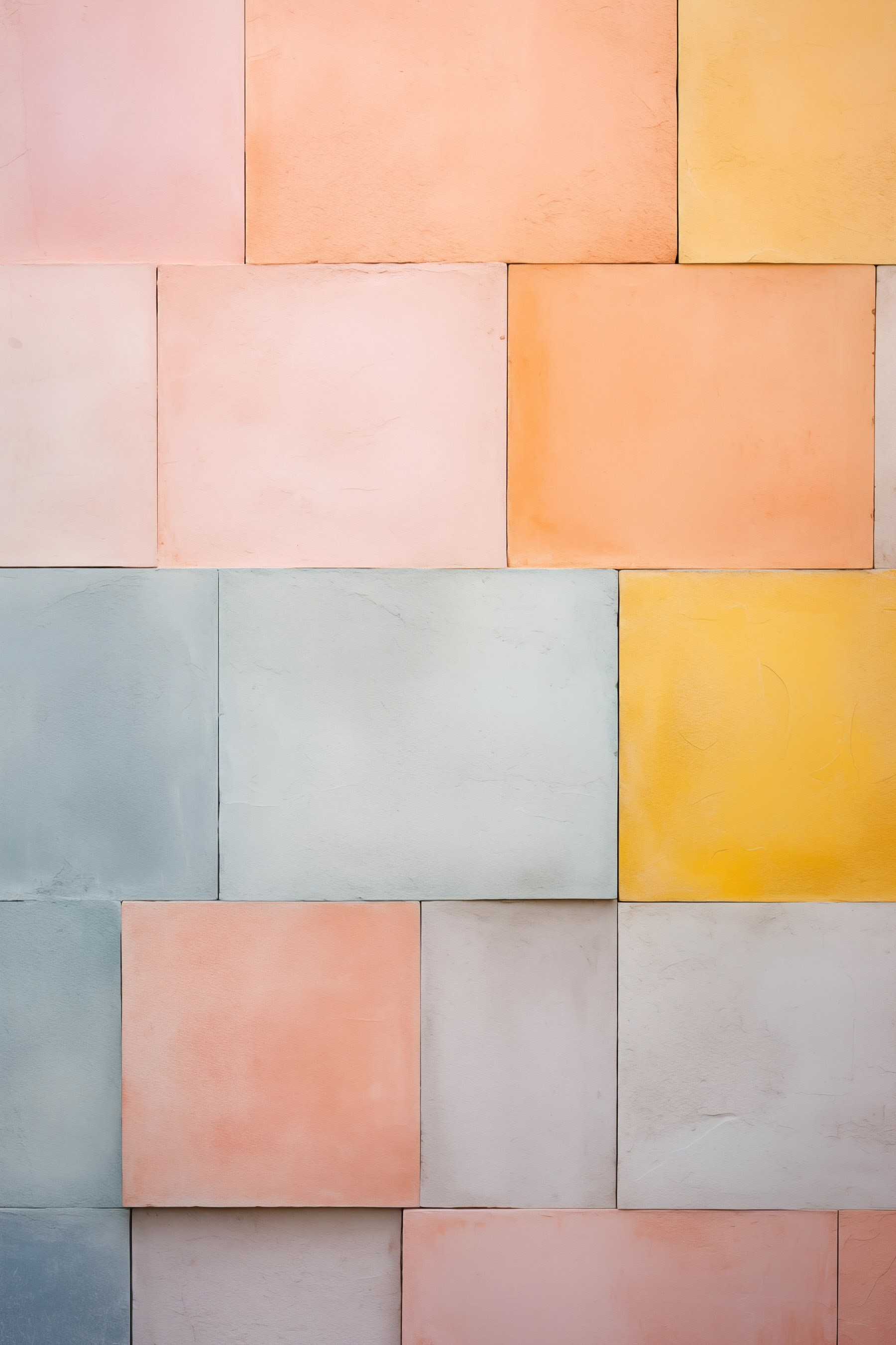 Wall of colorful tiles Wall of colorful tiles