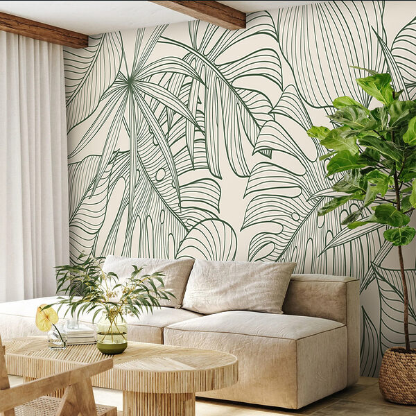 Elegante disegno a fogliame verde. Elegante disegno a fogliame verde.