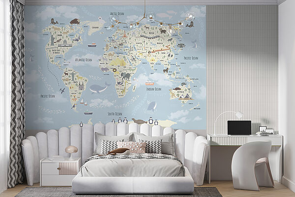Una mappa del mondo con gli animali u96587pir7mr 600x400 - Una mappa del mondo con gli animali