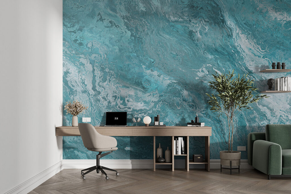 Ocean waves in abstract form