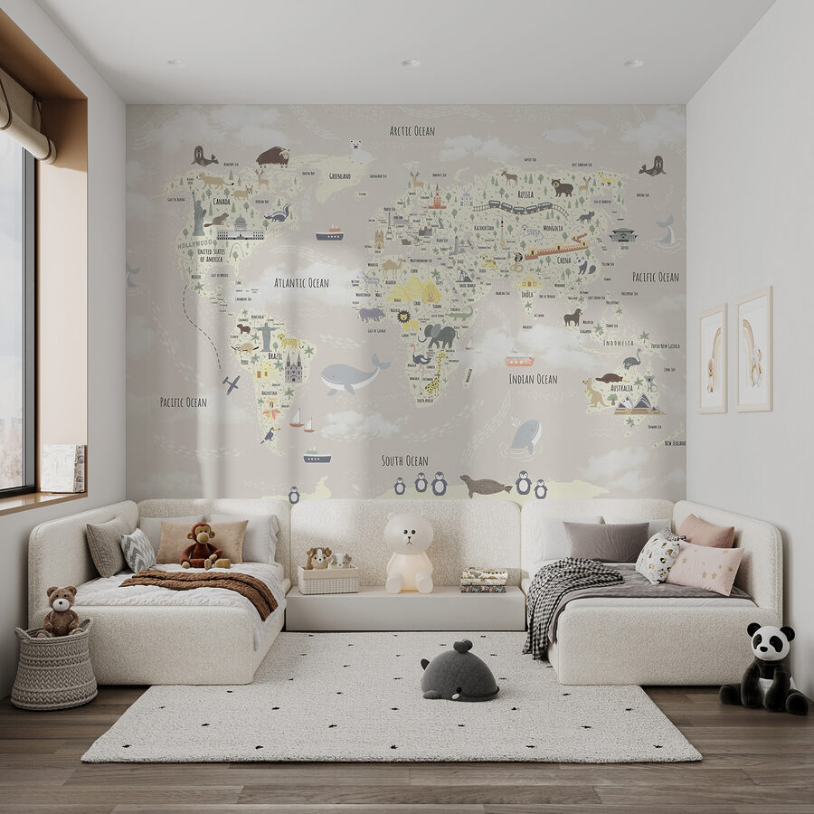 Una mappa del mondo
