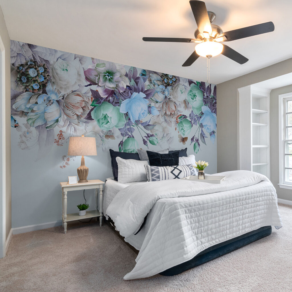 Elegant floral arrangement with butterflies