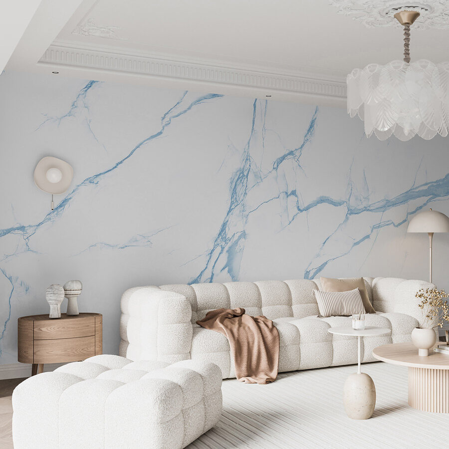 Un marmo bianco e blu Un marmo bianco e blu