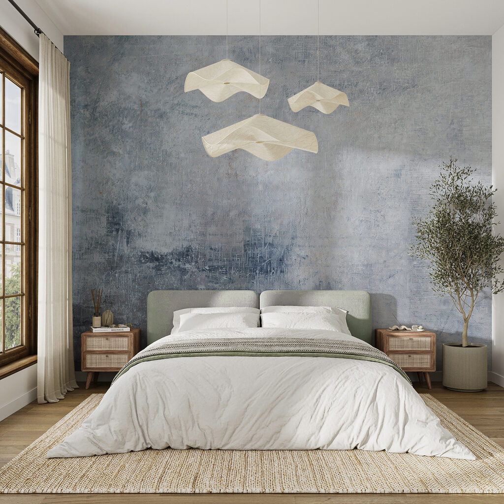 A grey and white wall