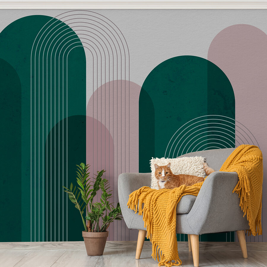 Un'arte verde e rosa